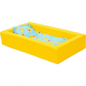 Schaumstoffbett, gelb