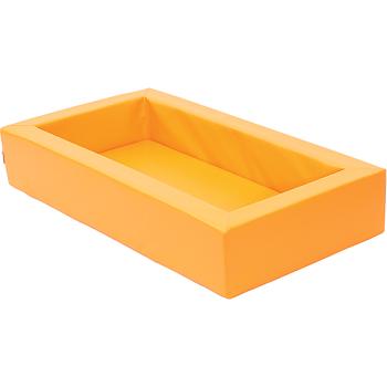 Schaumstoffbett, orange