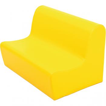 Sitzbank, Sitzhöhe: 20 cm, gelb