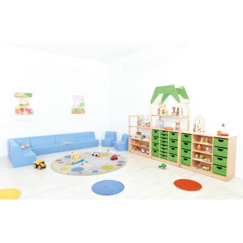 Sitzbank, Sitzhöhe: 26 cm, hellblau