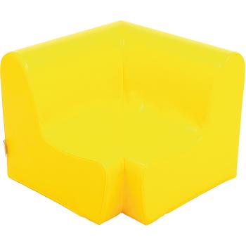 Ecksitz, Sitzhöhe: 20 cm, gelb