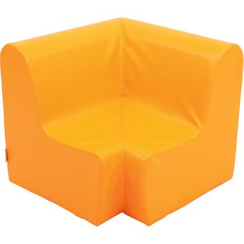 Ecksitz, Sitzhöhe: 26 cm, orange
