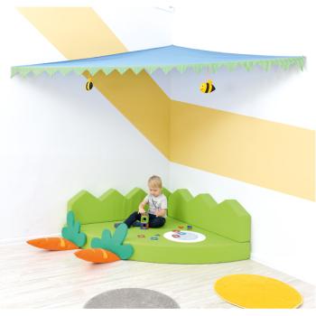 Spielecke Karottenfeld - Baldachin, blau