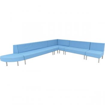 Ecksofa Inflamea 1 - hellblau