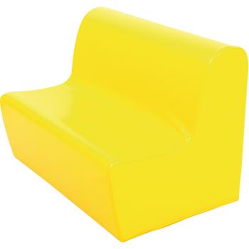 Sitzbank, Sitzhöhe: 34 cm, gelb