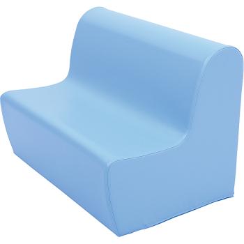 Sitzbank, Sitzhöhe: 34 cm, hellblau