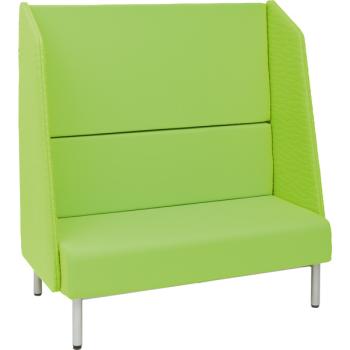 Sofa mit Hochlehne, grün, Filzblenden