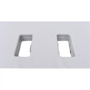 Schaumstoffmatte mit rechtsseitigem Ausschnitt, grau