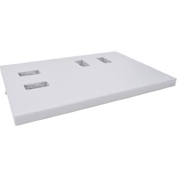 Schaumstoffmatte mit linksseitigem Ausschnitt, grau