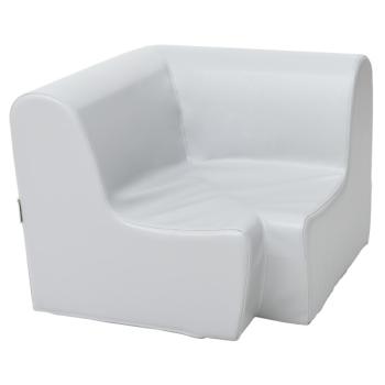 Ecksitz, Sitzhöhe: 20 cm, grau