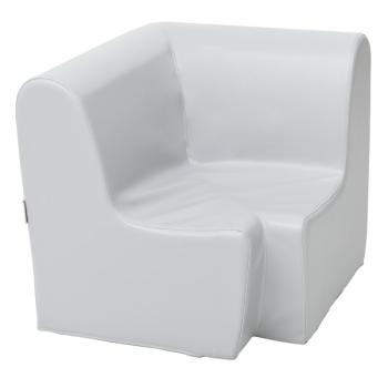 Ecksitz, Sitzhöhe: 34 cm, grau