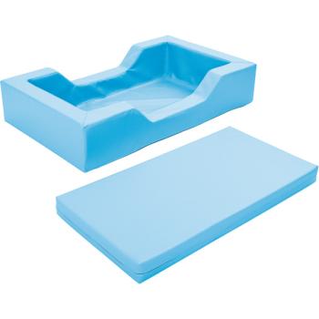 Schaumstoffbett mit Einstieg, hellblau