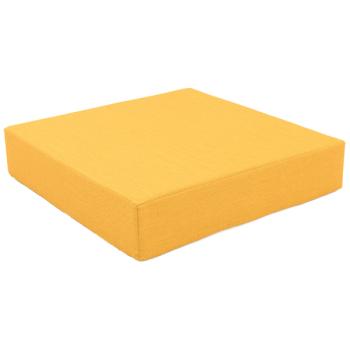 Matte Quadro, quadratisch, gelb, H 15 cm