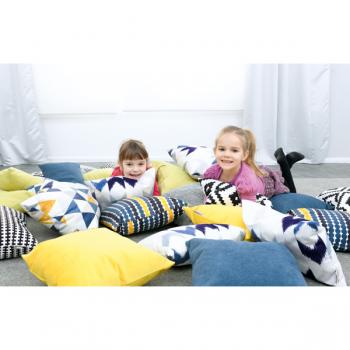 Kissen Relax, 2er Set, länglich - gelb