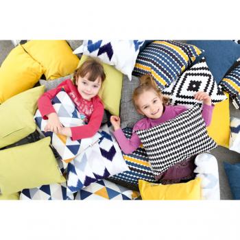 Kissen Relax, 2er Set, quadratisch - Pünktchen