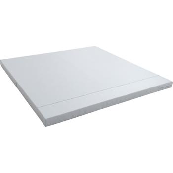 Fallschutzmatte mit Antirutschboden, 159 x 159, hellgrau