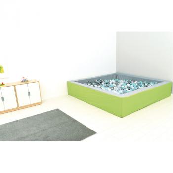 Ballbad Q 3 m, grau-hellgrün, H 60, inkl. Bälle