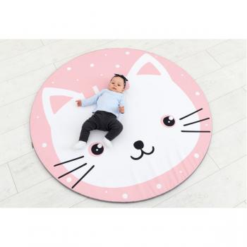 Krabbelmatte, weisses Kätzchen