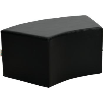 Achtelkreis-Sitz Paolo, kurz, schwarz