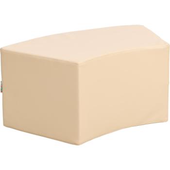 Achtelkreis-Sitz Paolo, kurz, beige