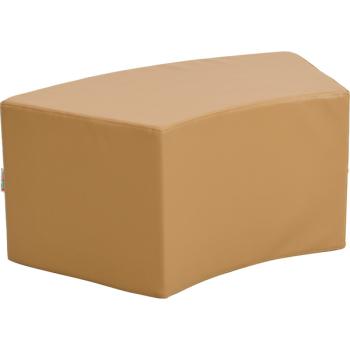 Achtelkreis-Sitz Paolo, kurz, hellbraun