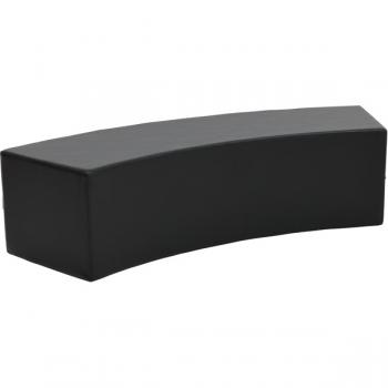 Achtelkreis-Sitz Paolo, lang, schwarz