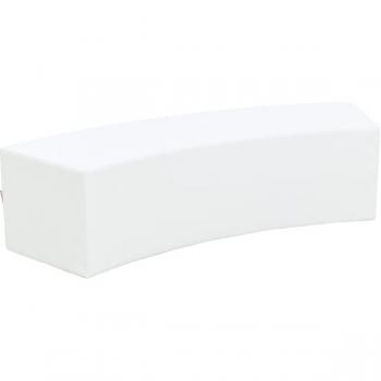 Achtelkreis-Sitz Paolo, lang, weiss