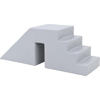 Treppe mit Rutsche, grau für Ballbäder H 45 cm