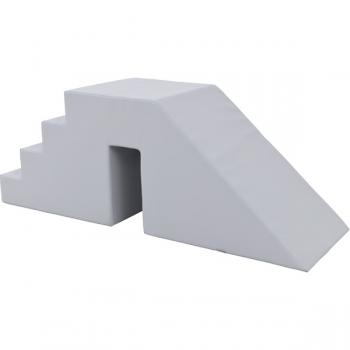 Treppe mit Rutsche, grau für Ballbäder H 45 cm