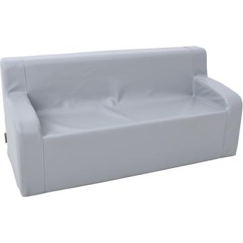 Sofa mit Armlehnen, grau