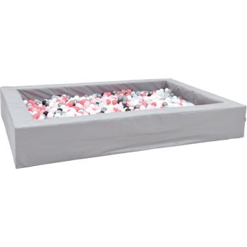 Ballbad R 3 m, grau, H 45, inkl. Bälle (pink-weiss)