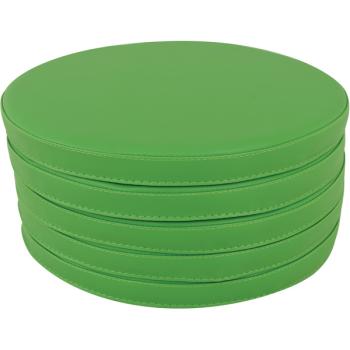 Bodenkissen, rund, 5er-Set, dunkelgrün