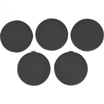 Bodenkissen, rund, 5er-Set, dunkelgrau