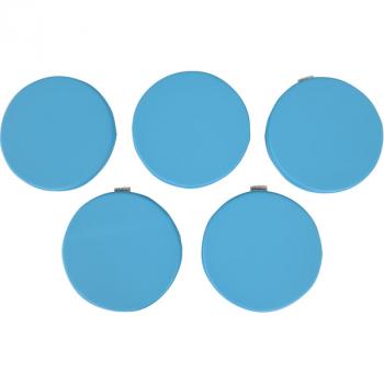 Bodenkissen, rund, 5er-Set, helltürkis