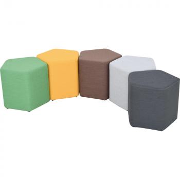 Inflamea Hocker pentagonal, senf