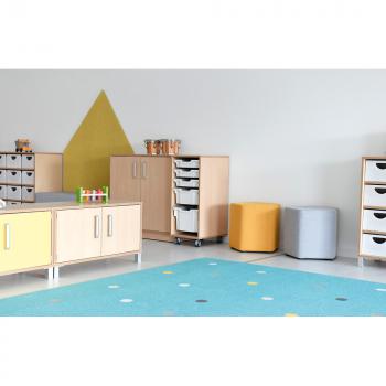 Inflamea Hocker pentagonal, senf