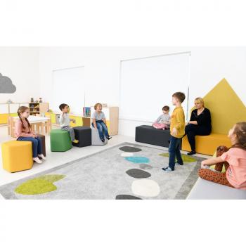 Inflamea Hocker pentagonal, senf