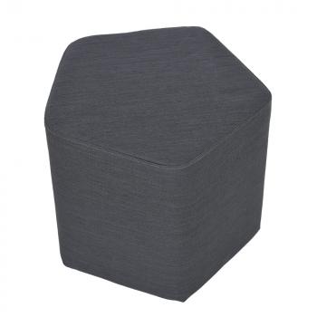 Inflamea Hocker pentagonal, schiefergrau