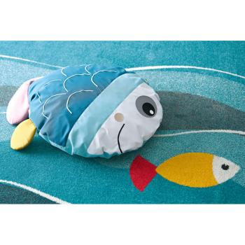 Sitzkissen - Fisch, blau