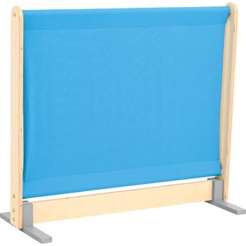 Wandschirm, hellblau-dunkelgrau