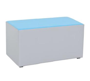 Garderobensitz, B 80, grau/meerblau