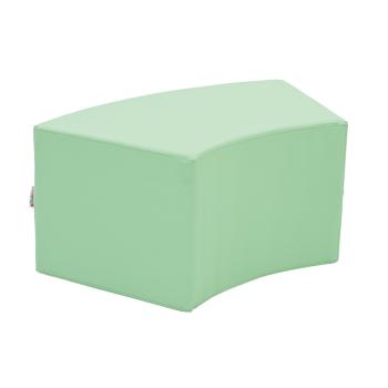 Achtelkreis-Sitz Paolo, kurz, blassgrün