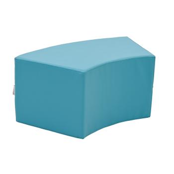 Achtelkreis-Sitz Paolo, kurz, meergrün