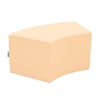 Achtelkreis-Sitz Paolo, kurz, pastellorange