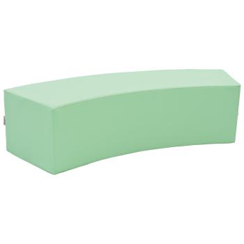 Achtelkreis-Sitz Paolo, lang, blassgrün