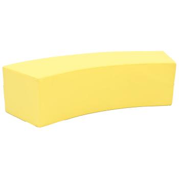 Achtelkreis-Sitz Paolo, lang, pastellgelb