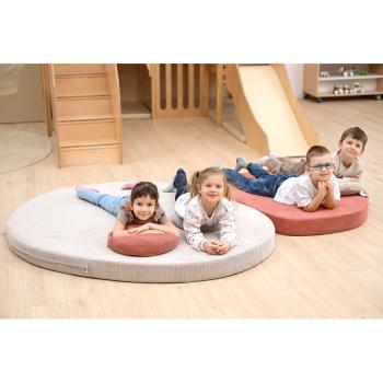 Sitzkissen Mello, rund, 3er-Set, lachs