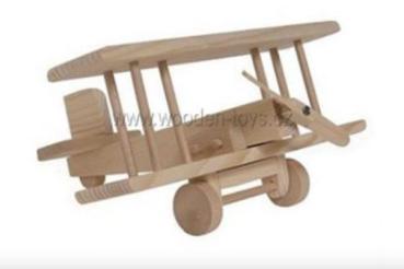Flugzeug rot mit Feder