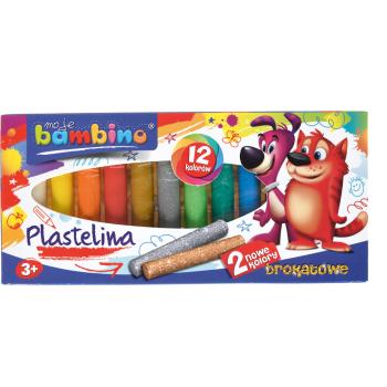 Moje Bambino-Knetmasse, 12 Farben, 200 g
