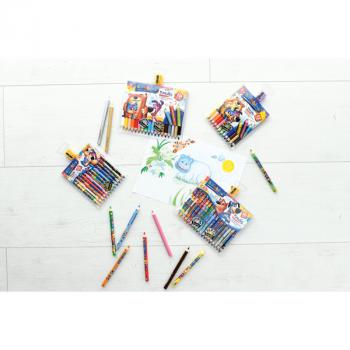 Moje Bambino-Farbstifte 12 Farben im Holzmantel